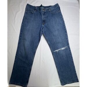 Carhartt 101483-980 Cotton Blend Blue Jeans Men's Size 38x32